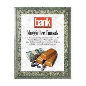  77167S    Recycled Cash Plaque with Sublimated Plate 8 x 