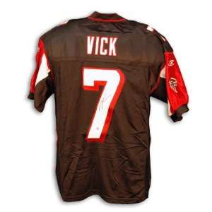  Michael Vick Autographed Uniform   NEW BLACKREEBOK Sports 