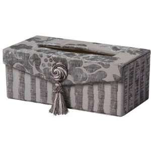  La Rose Romance Rectangular Tissue Box with Bouquet Trim and magnet 