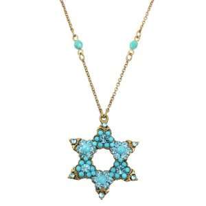 Star of David Pendant Designed by Michal Negrin Decorated with Flower 