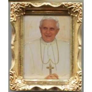  Pope Benedict XVI (162 573) in 3 x 2 Antique Gold Frame 