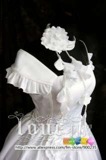A192 CLAMP Card Captor Sakura Cosplay Costume sweat lolita white dress 