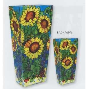  Sunflower Field   Vase by Joan Baker