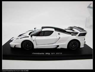 SPARK 143 Ferrari Gemballa Mig U1 2010 S2180 Die Cast Model New White 