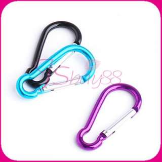   pcs brand new carabiners of assorted colors the carabiner features a