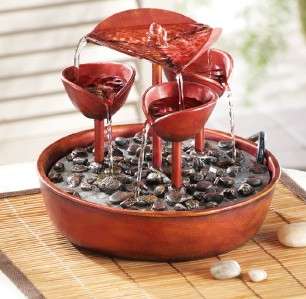 SOUTHWESTERN STYLE CASCADING WATER TABLETOP OR GARDEN FOUNTAIN NEW 