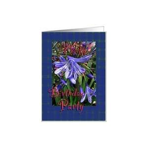  76th Birthday Party Invitation Lavender Lilies Card Toys 