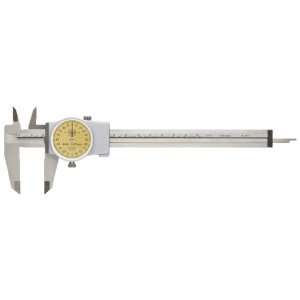 Brown & Sharpe TESA 05.10008 CCMA M Dial Caliper, Yellow Face, 0 150mm 