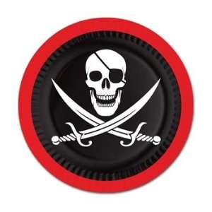  Pirate Plates Party Accessory (1 count) (8/Pkg) Sports 