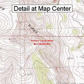 USGS Topographic Quadrangle Map   Picture Gorge West, Oregon (Folded 