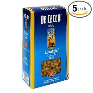 De Cecco Cavatappi, 16 Ounce Boxes (Pack of 5)  Grocery 