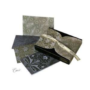  Plumage Boxed Stationery Cards by Ceci New York, 12 Cards 