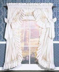 CAROLINA Country Curtain Ruffled 100x63 natural  