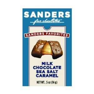 Sanders Favorites Milk Chocolate Sea Salt Caramels, 0.5 Ounce, 48 
