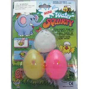  3 Packs of Mini Water Squirty   Eggs and Bunny Rabbit 