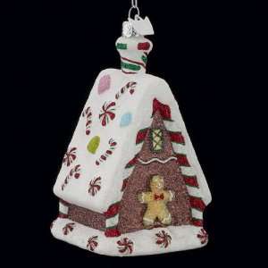   Noble Gems Glass Cookie House Christmas Ornament 