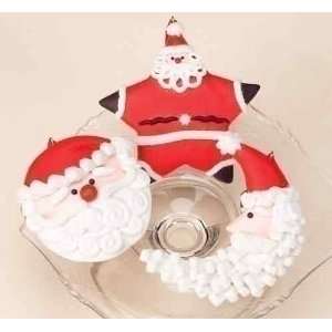   of 12 Sweet Memories Frosted Santa Claus Cookie Christmas Ornaments