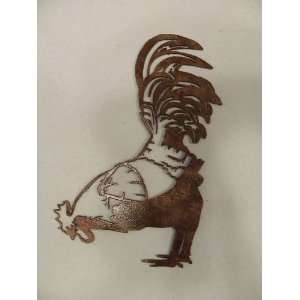  Rooster Pecking Home Decor Metal Wall Art