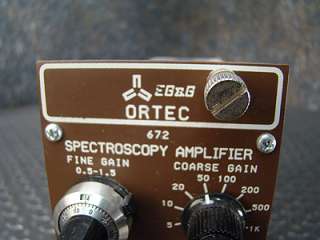ORTEC Model 672 Spectroscopy Amplifier NIM BIN Plug In  