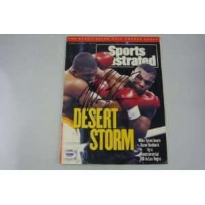   MIKE TYSON SIGNED AUTH SPORTS ILLUSTRATED COVER PSA 