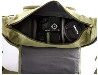 CaseCrown CAMO Rugged Canvas Messenger Camera Bag Canon Nikon Sony 