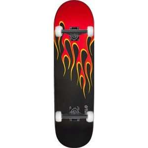  Powell Hot Rod Flames Skateboard 9.37 Black/Red w 
