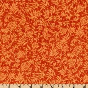  43 Wide Oasis Sponged Florals Cinnamon Fabric By The 