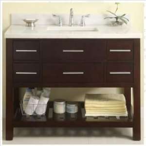  Bundle 55 Priva 42 Open Bathroom Vanity in Dark Cherry 