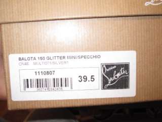  Christian Louboutin BALOTA MultiColor Glitter Platform Heels Size 39.5