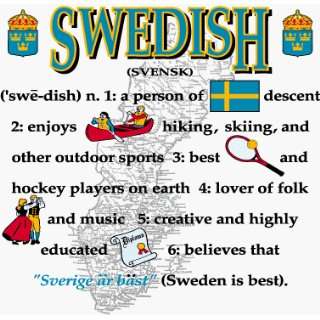  Sweden   Nationality Definition Sweatshirt (Large) Patio 