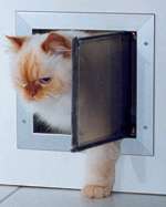 Plexidor Small Door Unit Satin small dog or cat door  