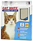 Ani Mate White Cat Door Lockable Flap For On The Go