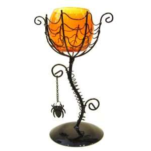  Spider and Web Votive Candle Holder