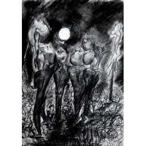  Staring at the Moon Fine Art Giclee Print