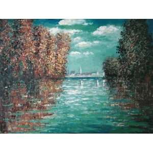  Claude Monet Autumn at Argenteuil  Art Reproduction Oil 