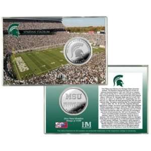  Michigan State Spartan Stadium Coin Card 