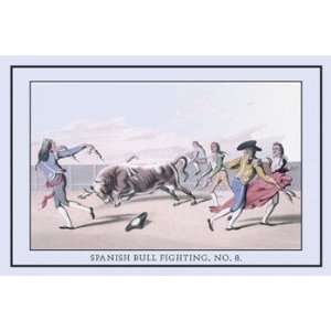  Spanish Bull Fighting, No. 8   Poster (18x12)