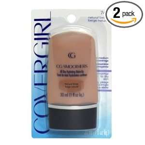 Cover Girl Smoothers All day Hydrating Make up, Natural Beige, 2 Ea 