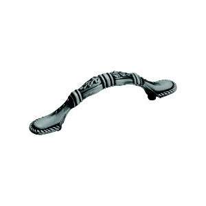     Theme Handle, Centers 3, Satin Pewter, Chartres