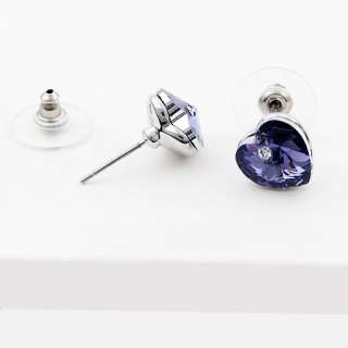 Crystal and Platinum Plating Earring Stud Jewelry  
