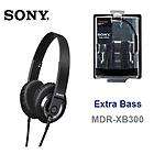 sony mdr xb300 black deep bass xb headphones ipod 