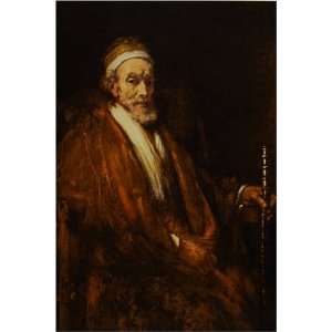  Portrait of Old Man with by Rembrandt Harmenszoon van 