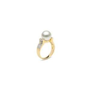  Orbit White South Sea Pearl & Diamond Ring, 9 10 mm 