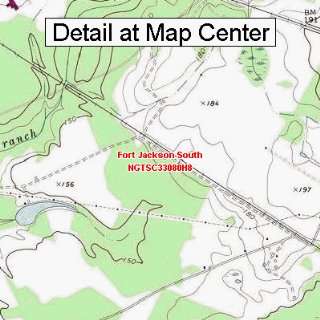 USGS Topographic Quadrangle Map   Fort Jackson South, South Carolina 