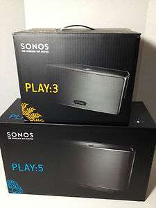 Sonos Package of 1 PLAY5 & 1 PLAY3 Music System BRAND NEW   SHIPS 