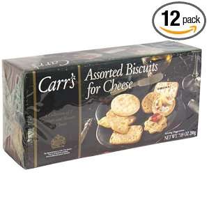 Carrs Assorted Biscuits for Cheese, Nine Varieties, 7.05 Ounce Boxes 