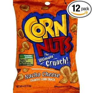Corn Nuts Cornuts, Nacho Cheese, 4 Ounce (Pack of 12)  