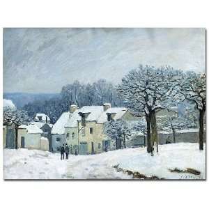  Alfred Sisley  Place du Chenil Snow 1876 