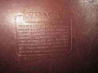 COACH Vintage Oxblood Burgundy Leather Tote Satchel Shopper Shoulder 