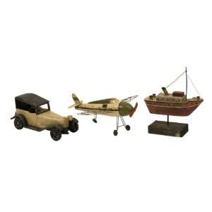  Set of 3 Wright Air Water and Land Transportation Models 